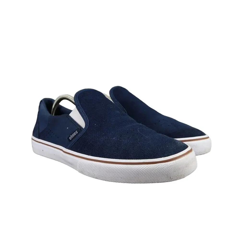 Etnies Shoes Mens 9 Sneakers Marana Slip On Casual Leather Skate Active Blue Low